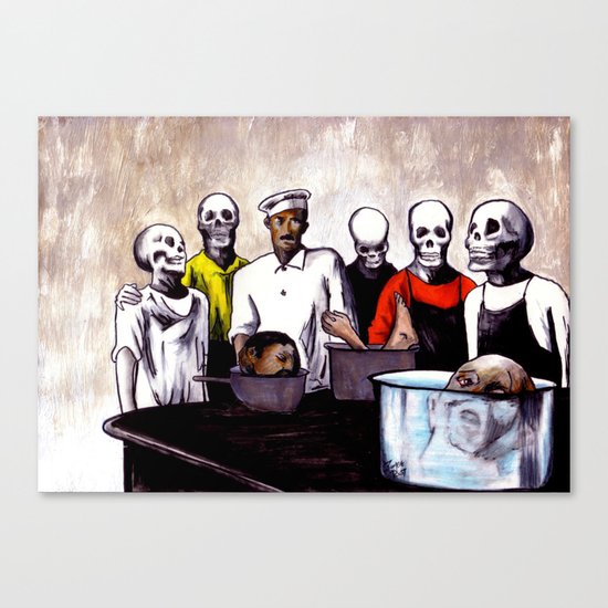 The Bastards' Cooking School of Satan Canvas Print