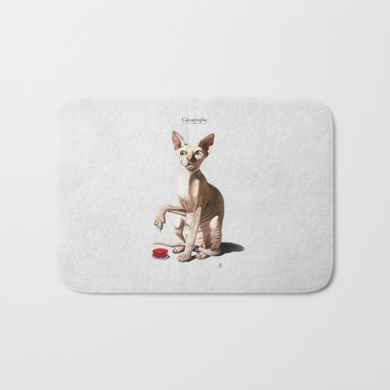 Cat-astrophe Bath Mat