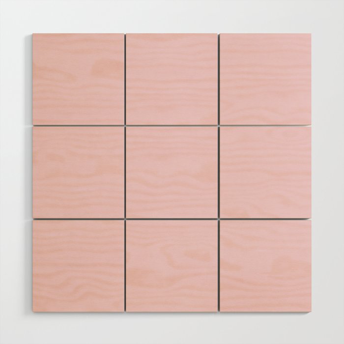 Warm Pink Wood Wall Art