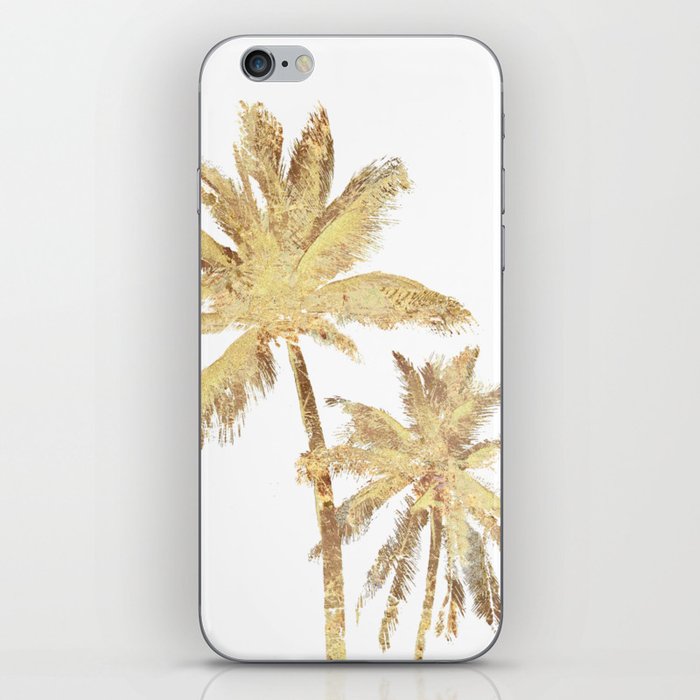 Gold Palm Trees Beach Chic Tropical iPhone Skin