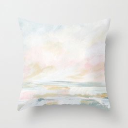 Golden Hour - Pastel Seascape Throw Pillow