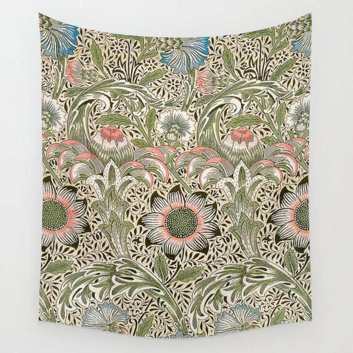 William Morris Corncockle Floral Wall Tapestry