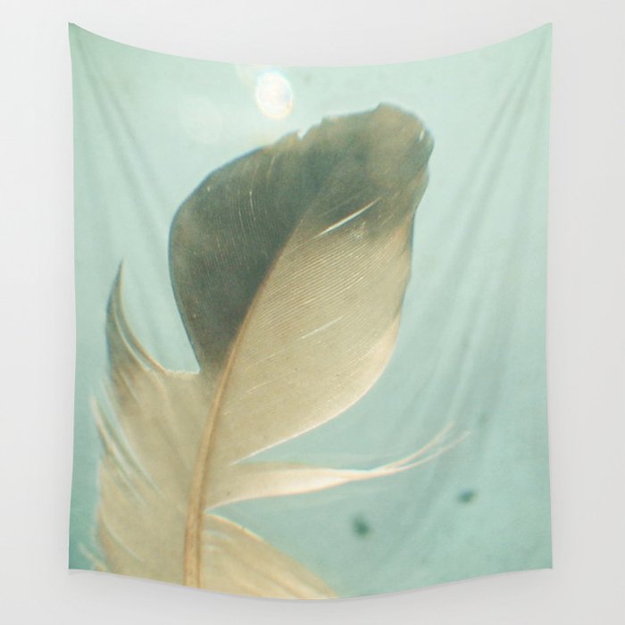 Grey Feather Wall Tapestry