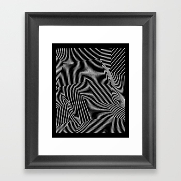 Minimal lines Framed Art Print