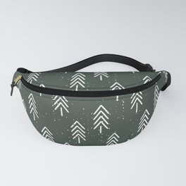 Pine Trees . Olive Fanny Pack