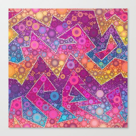 Rave Bubbles At Sunrise Canvas Print