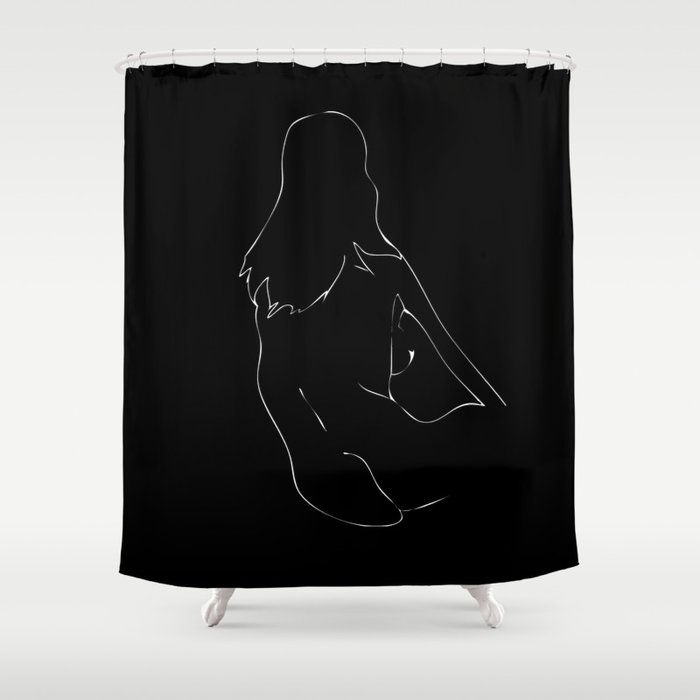 Simple Nude Shower Curtain