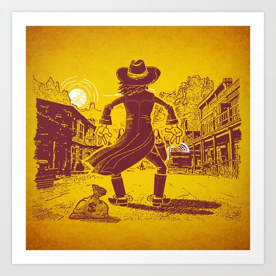 The Last Showdown - The bad guy Art Print