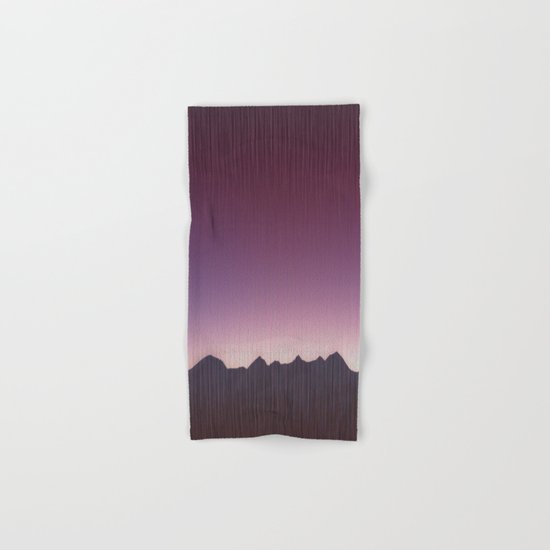 Pink mountains Hand & Bath Towel