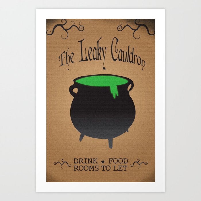 Leaky Cauldron Sign Printable