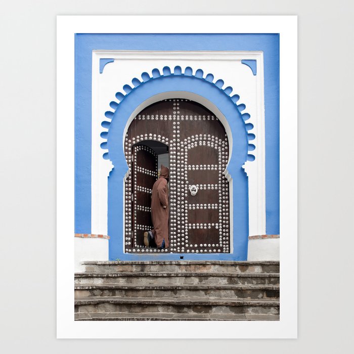 Scenes from the Blue City - Chefchaouen, Morocco Art Print