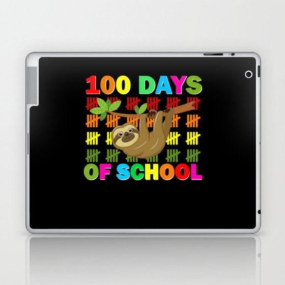 100 Days Of School Teacher And Student TShirt Laptop & iPad Skin