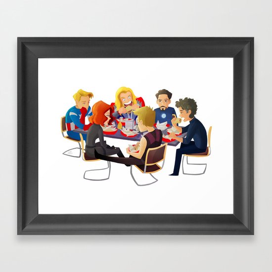 Avengers- Shawarma Framed Art Print