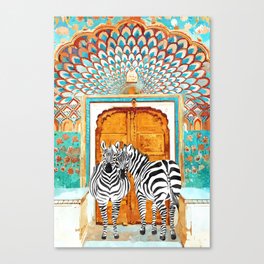 Zebra - Take Your Stripes Wherever You Go Canvas Print