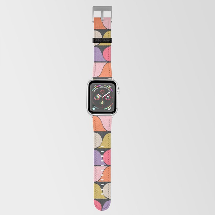 Colorful Retro Mid Mod Shapes 12 Apple Watch Band