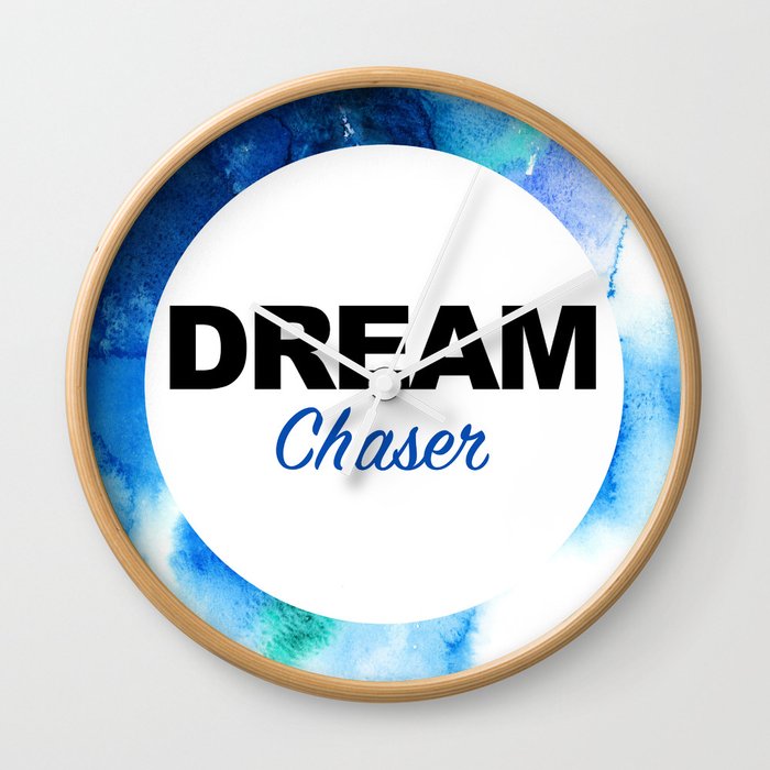Dream Chaser Print Decor Wall Clock By Happysomeone Society6