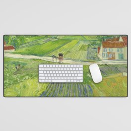 Landscape at Auvers after Rain by Vincent van Gogh Desk Mat