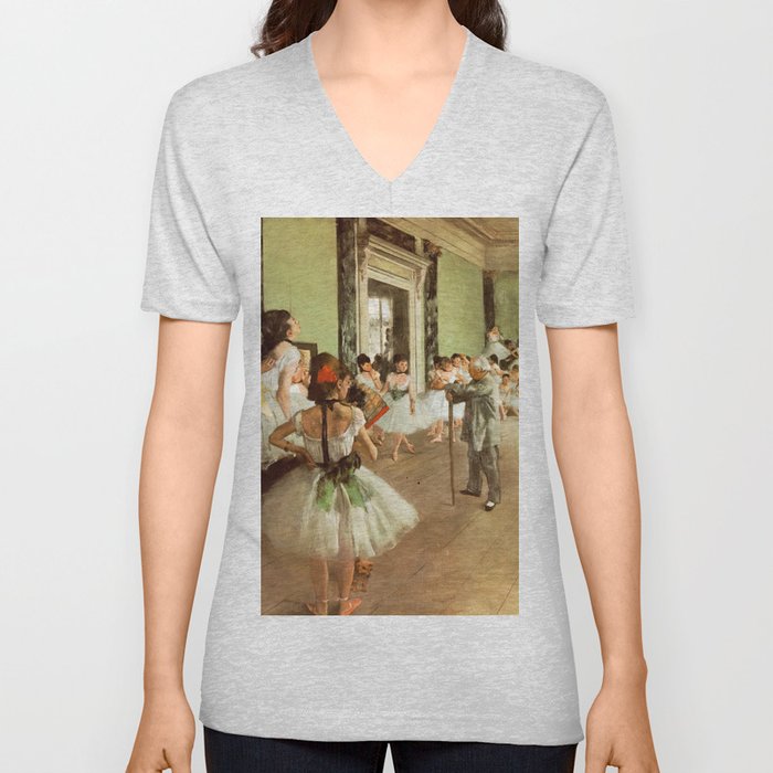 Degas' Ballet Studio V Neck T Shirt
