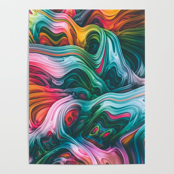 turne. Colorful Abstract Art Poster by love-fi | Society6
