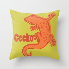 Gecko Throw Pillow