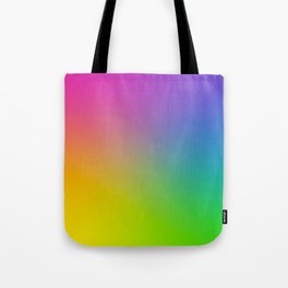 Fluorescent Gradient Rainbow Tote Bag
