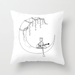 Midnight Melody Throw Pillow