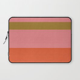 Vintage Stripes, Retro Orange, Pink and Retro Green Laptop Sleeve