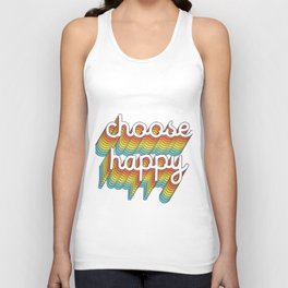 Choose Happy Unisex Tank Top