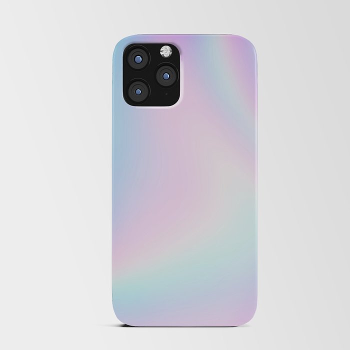 Holographic Pastel Colorful Iridescent Minimal Background iPhone Card Case