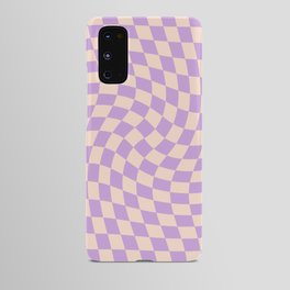 Check V - Lilac Twist — Checkerboard Print Android Case