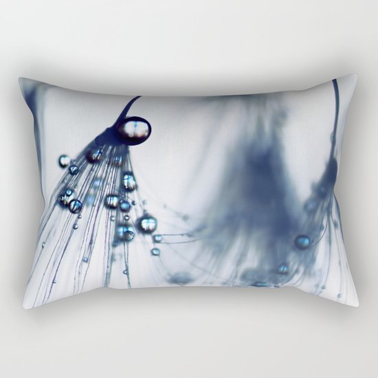 dandelion - blue Rectangular Pillow