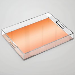Warm Summer Gradient of Orange, Peach and Apricot Ombre Acrylic Tray