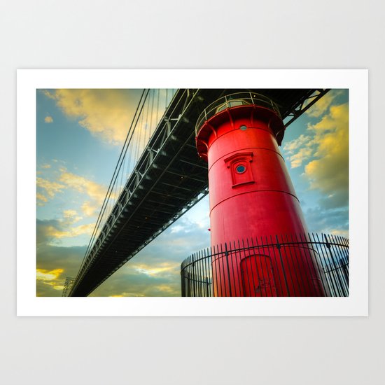 Little Red Lighthouse Art Print
