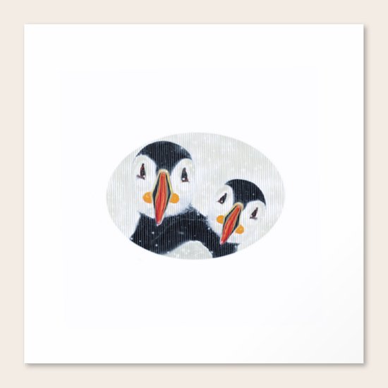 Puffins Canvas Print