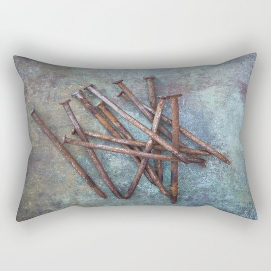 a bunch of nails Rectangular Pillow