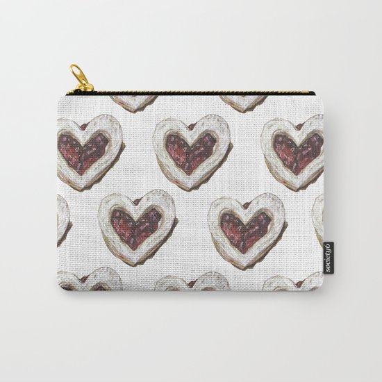 Valentine Heart Cookie Pattern Carry-All Pouch