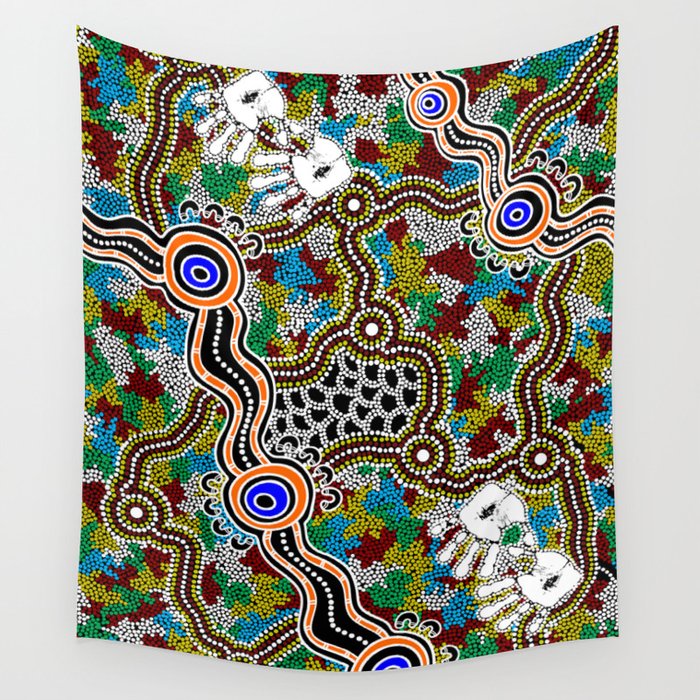 Authentic Aboriginal Art - 4 Wall Tapestry