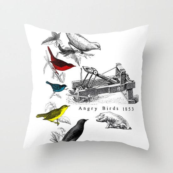 Etude - Angry Birds Throw Pillow