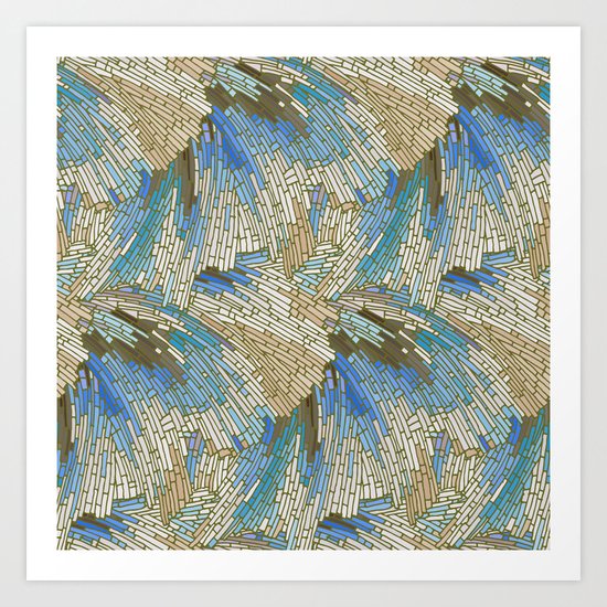 Abstract Sea Shells Art Print