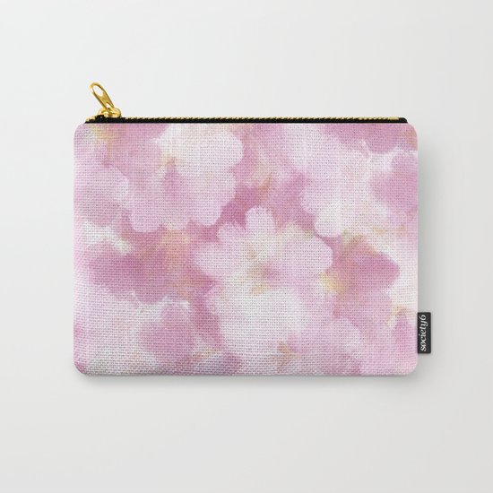 Painted Flowers Abstract Carry-All Pouch