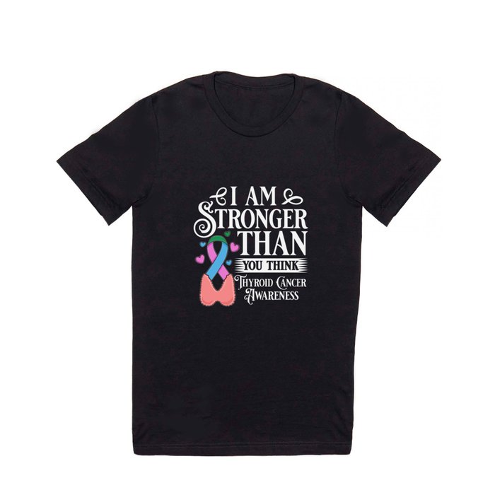 Thyroid Cancer Ribbon Awareness Survivor T Shirt