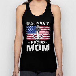U.S. Navy Proud Mom Patriotic Unisex Tank Top