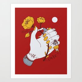 Handle With Care Art Print