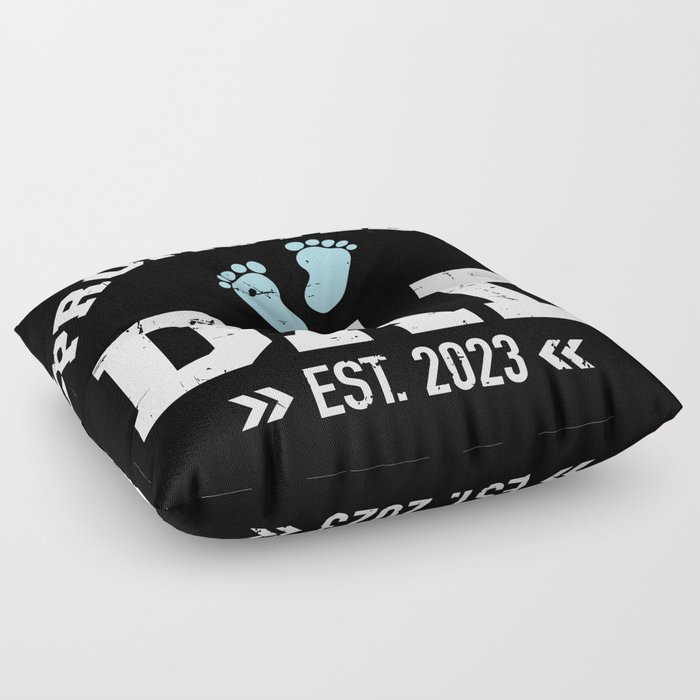 Promoted to dad 2023  pregnancy announcement Floor Pillow