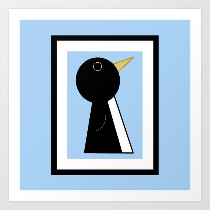 Dewey,the Penguin/framed Art Print