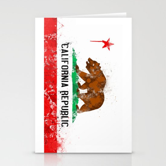 California Flag Stationery Cards