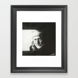 Willie Nelson Framed Art Print