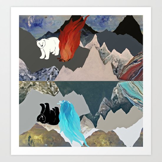 Polar Opposites Art Print