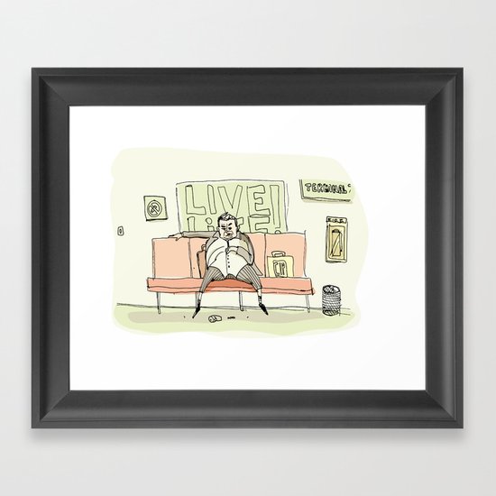 Live Life Framed Art Print