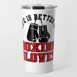 Boxer Boxing Gloves Boxing Match Martial Arts Travel Mug
